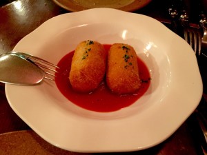 Seafood croquettes done to perfection. 