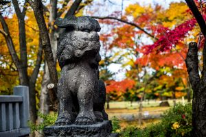 Iyahiko Shrine Statue