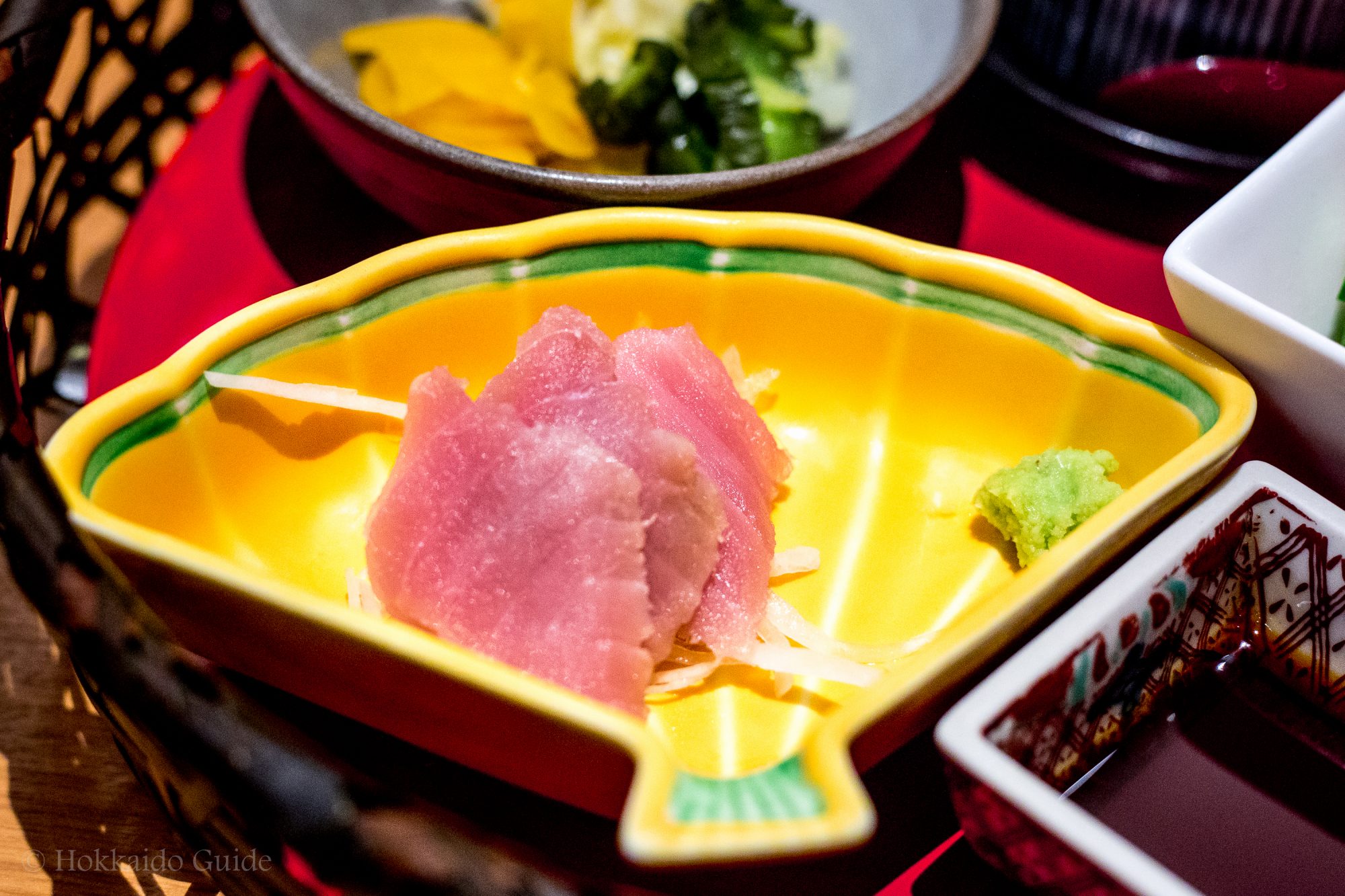 Tempura Ginza Hageten sashimi