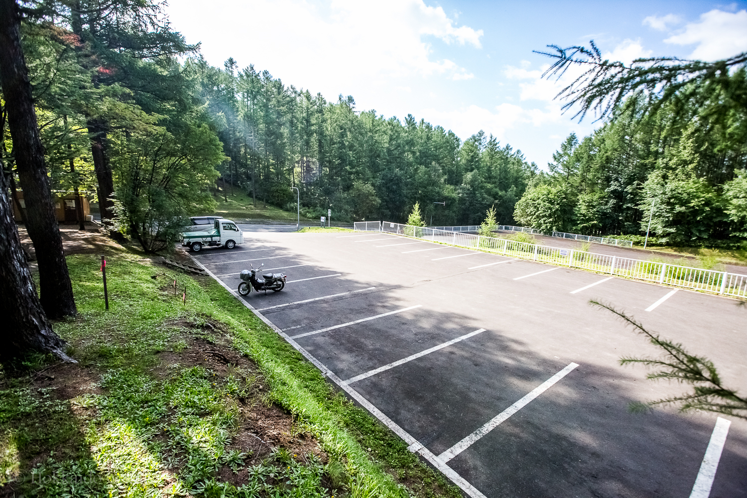 Nakafurano Forest Park Camping Ground parking