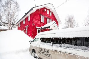 Red Ski House bus